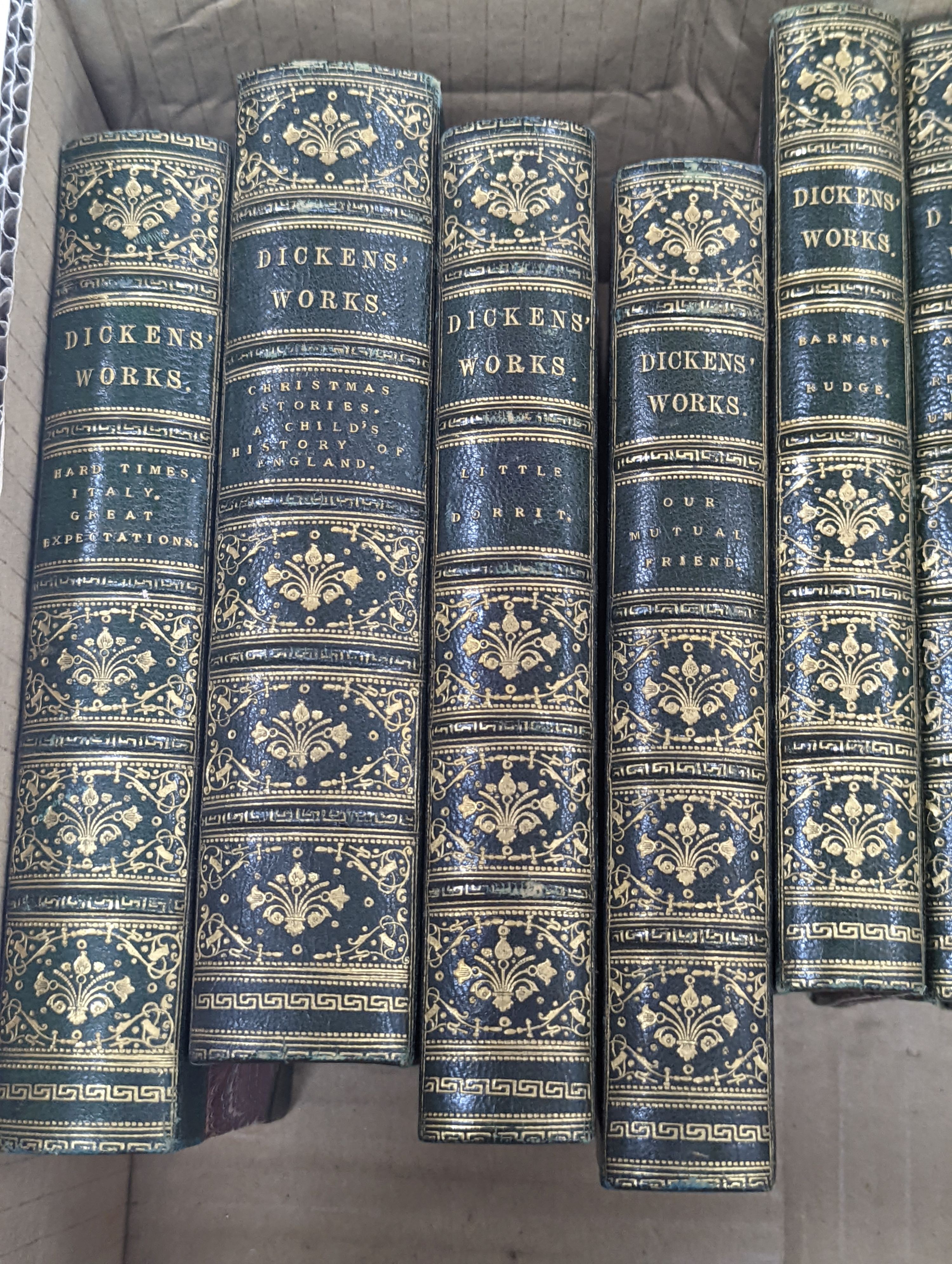 Bindings - Quarto and Octavo Volumes - various leathers and styles, 19th and 20th century (13 in total)
